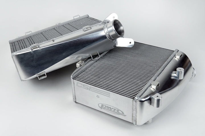 CSF - High-Performance Twin Intercooler Set for Audi C8 RS6/RS7  - Raw Billet