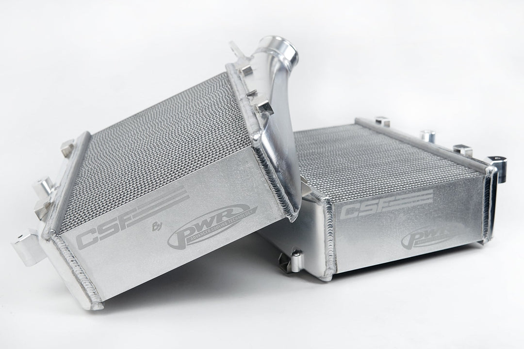 CSF - High-Performance Twin Intercooler Set for Audi C8 RS6/RS7  - Raw Billet